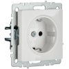 BRITE Розетка 1-местная с заземлением с защитными шторками 16А РС14-1-0-БрБ белый IEK
