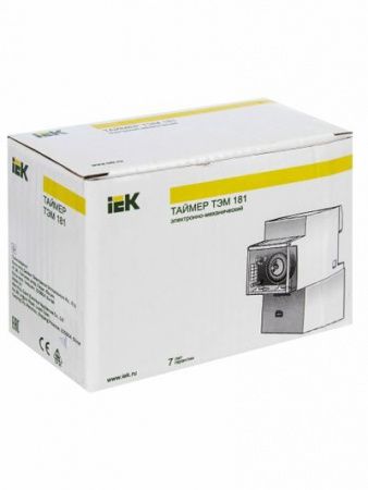 Таймер ТЭМ181 аналоговый 16А 230В на DIN-рейку IEK