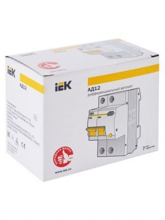 KARAT Дифференциальный автомат АД12 2P 10А 10мА тип AC IEK