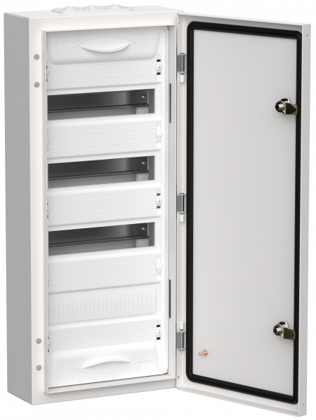 TITAN 5 Корпус металлический ЩРн-48 (1х48) 710х310х140мм IP54 белый (одна дверь) IEK