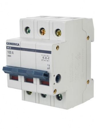 Выключатель нагрузки (мини-рубильник) ВН-32 3Р 100А GENERICA