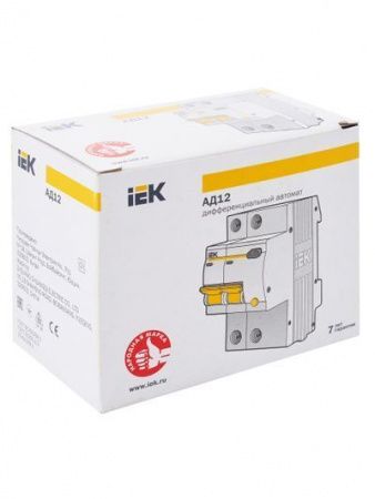 KARAT Дифференциальный автомат АД12 2P 63А 300мА тип AC IEK