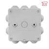 Коробка расп. ОП 105х105х50 IP54 8 входов серый с крышкой КМР-030-014  АБС EKF plc-kmr-030-014