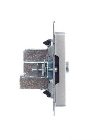 BRITE Розетка TV проходная РТВ10-0-БрА алюминий IEK