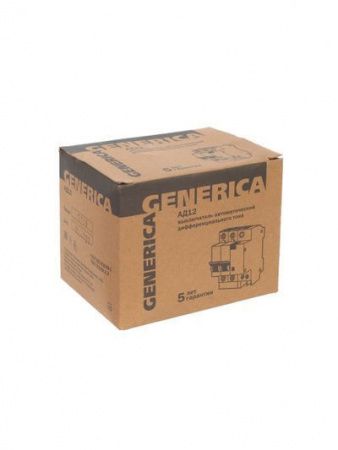 Дифференциальный автоматический выключатель АД12 2Р 50А 300мА GENERICA