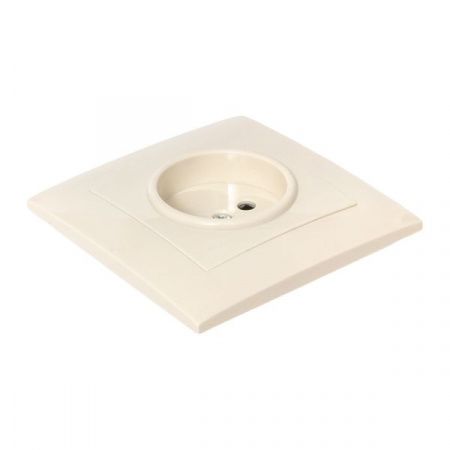 Валенсия розетка 1-местная б/з 10А кремовая с защ. штор. EKF PROxima