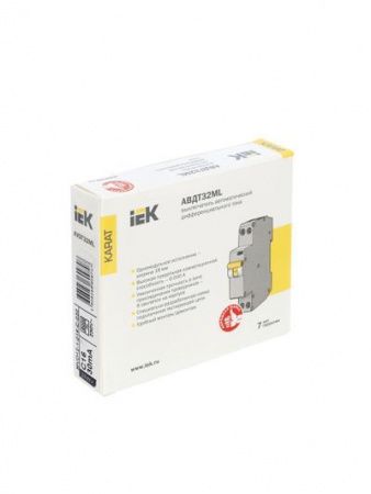 Выключатель автоматический дифференциального тока АВДТ32МL C16 30мА KARAT IEK