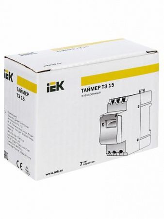 Таймер ТЭ15 цифровой 16А 230В на DIN-рейку IEK