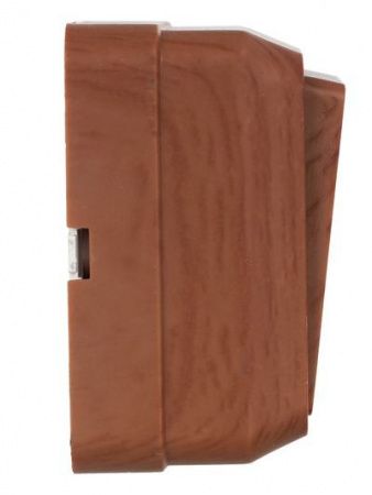 OKTAVA Выключатель 2-клавишный с индикацией для открытой установки 10А ВС20-2-1-ОД дуб GENERICA