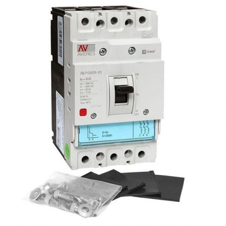 Автоматический выключатель AV POWER-1/3 63А 80kA TR EKF AVERES