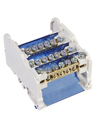 Шины на DIN-рейку в корпусе (кросс-модуль) ШНК 4х7 3L+PEN IEK