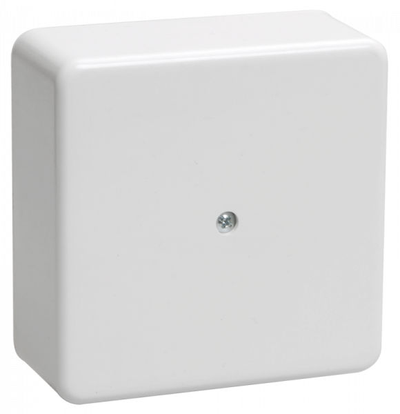 Коробка распаячная КМ41222 для открытой проводки безгалогенная (HF) 100х100х44мм белая (6 клемм 6мм2) IEK