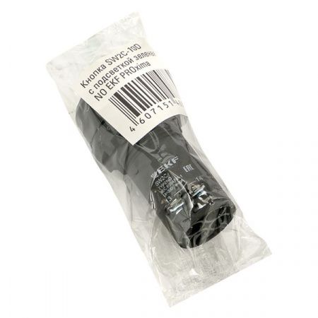 Кнопка SW2C-10D с подсветкой зеленая NO EKF PROxima