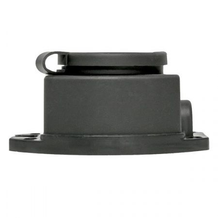 Роз. (колодка) одномест. с защит. крышкой каучуковая 230В 2P+PE 16A IP44 EKF Марс