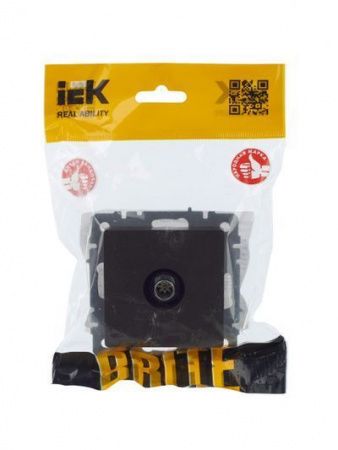 BRITE Розетка TV оконечная РТВ11-0-БрТБ темная бронза IEK