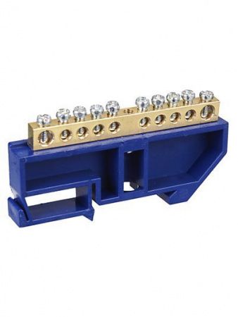 Шина N "ноль" на DIN-изол ШНИ-6х9-10-Д-С IEK