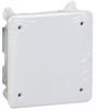 Коробка распаячная КМ41021 для полых стен безгалогенная (HF) 92х92х45мм с саморезами металлическими лапками и крышкой IEK