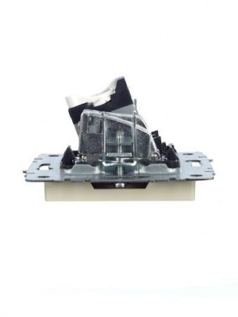 BRITE Розетка двойная TV+RJ45 кат.5E РТВ/РК12-БрКр бежевый IEK