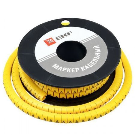 Маркер кабельный 4,0 мм2 "A" (500 шт.) (ЕС-2) EKF PROxima