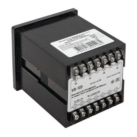 VD-723 Вольтметр цифровой на панель (72x72) трехфазный EKF PROxima