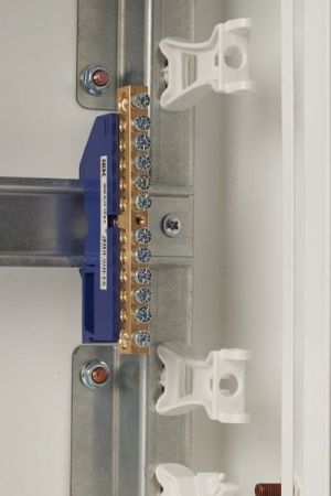 Шина N "ноль" на DIN-изол ШНИ-8х12-12-Д-С IEK