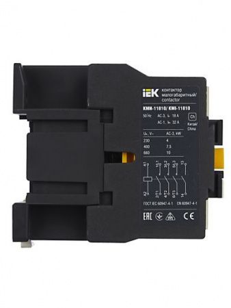 Контактор КМИ-11810 18А 24В/АС3 1NO IEK