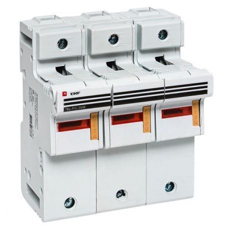 Предохранитель-разъединитель для ПВЦ 22x58 3P (с индикацией) EKF