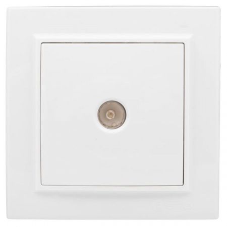 Минск Розетка TV 1-местная СП бел. 75Ом 5-862МГц EKF Basic