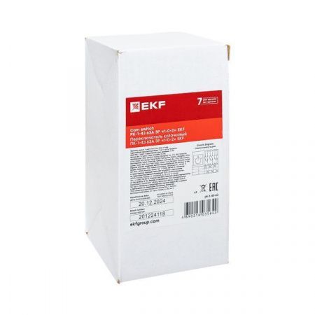 Переключатель кулачковый ПК-1-43 63А 3P "1-0-2" EKF PROxima