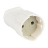EKF Гнездо штепс. без з/к 10А 250В Бел. ASG10-10