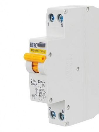 Выключатель автоматический дифференциального тока АВДТ32МL C16 30мА KARAT IEK