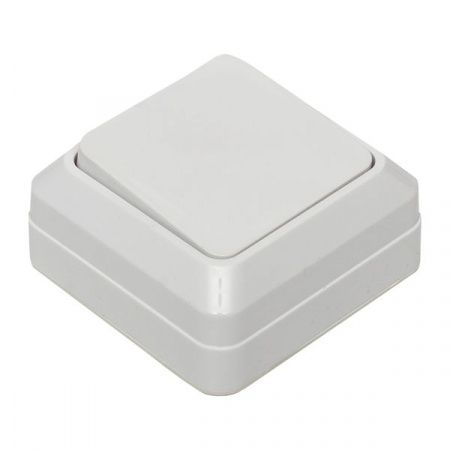 Рим Выключатель 1-клавишный 10А белый EKF