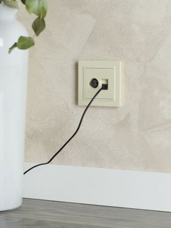 BRITE Розетка двойная TV+RJ45 кат.5E РТВ/РК12-БрКр бежевый IEK