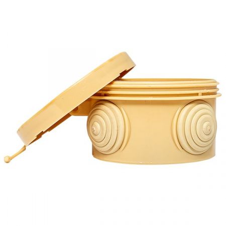 Коробка распределительная КМР-040-038 с крышкой (65x40) 4 мембранных ввода светлое дерево IP54 EKF PROxima