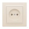 Розетка 1-мест. СП б/з 10 А с защ. штор. бежевый Минск EKF