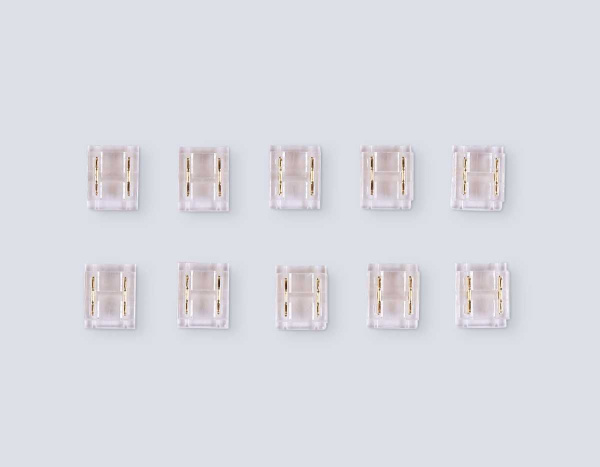 Соединитель прямой  AMBRELLA LIGHT ILLUMINATION COB 12/24V для лент 8/10mm (2 конт.) (10шт. в комплекте) GS6361