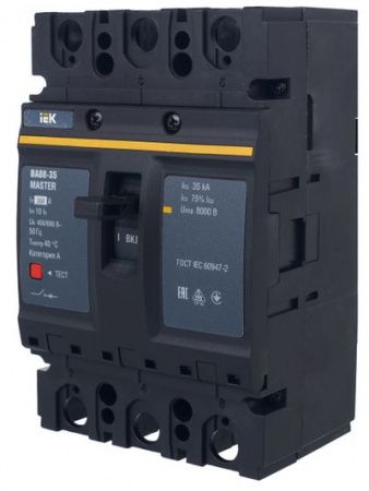Выключатель автоматический ВА88-35 3Р 250А 35кА MASTER IEK