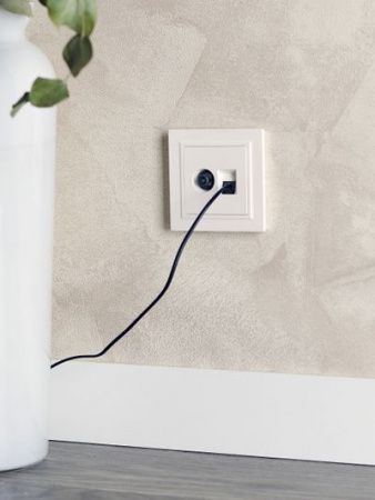 BRITE Розетка двойная TV+RJ45 кат.5E РТВ/РК12-БрЖ жемчуг IEK