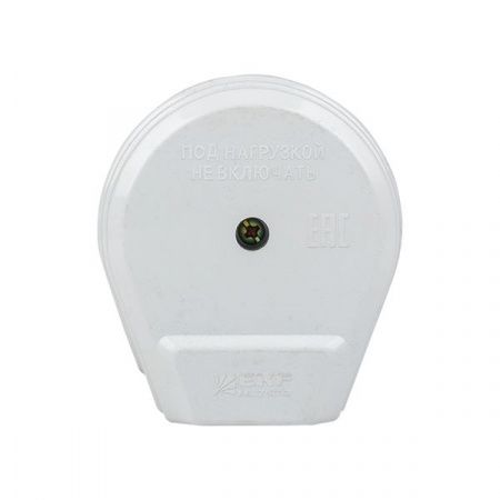 Разъем РШ-ВШ 32А 250В 2P+PE (СУ) пластиковый бел. EKF PROxima