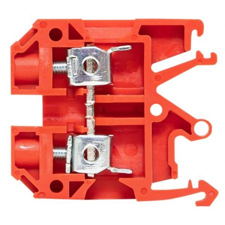 Клемма проходная винтовая JXB 4 мм2 красная EKF