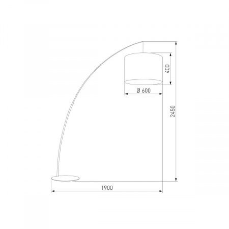 Торшер TK Lighting 5487 Moby Gray