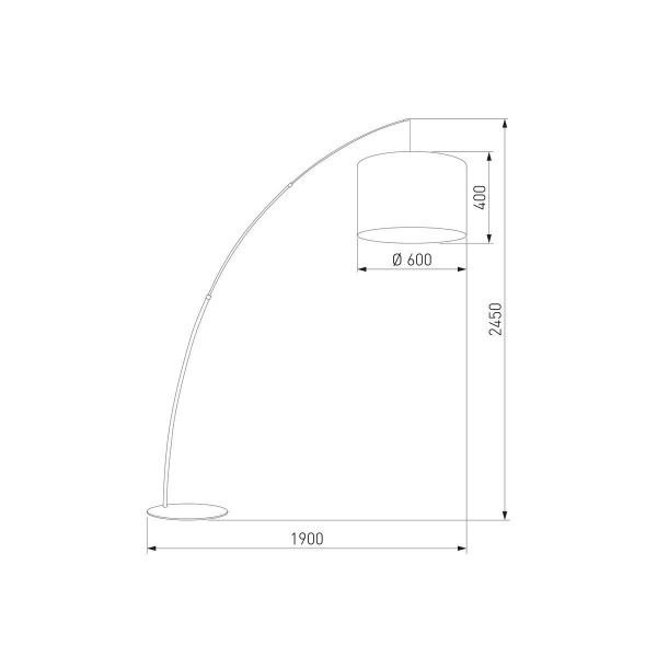 Торшер TK Lighting 3060 Moby White