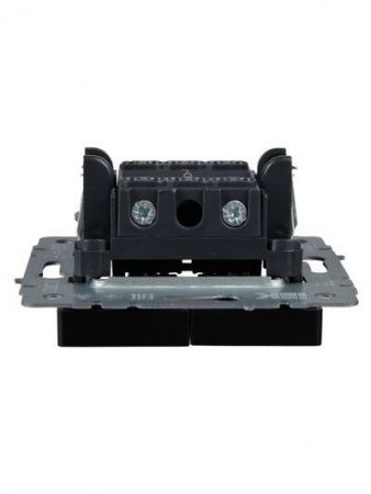 BRITE Выключатель жалюзи 10А ВС10-1-5-БрЧ черный IEK