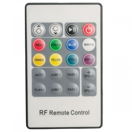 Мини-контроллер RGB Apeyron с пультом 12/24V 04-18